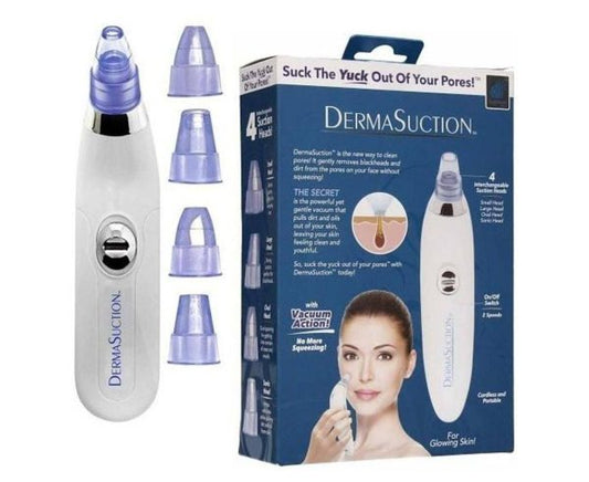 4-in-1 Derma Suction Pore Cleaner & Black Head Removel Machine Vacuum Suction Tool