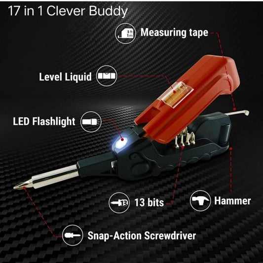 17-in-1 Multi-Tool Screwdriver Set | Compact, Versatile & All-in-One Repair Kit"